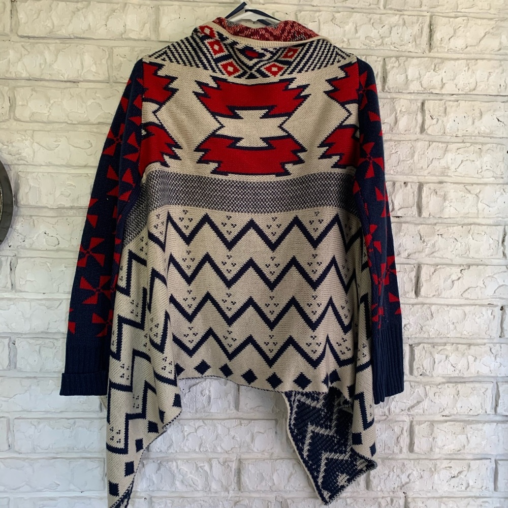 Tribal print cardigan
